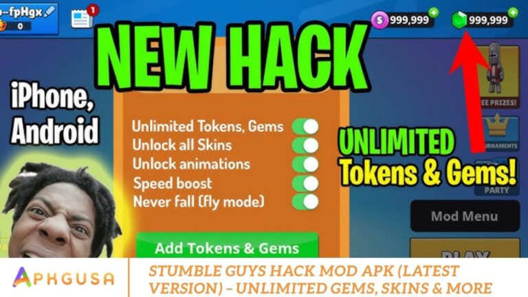 Stumble Guys Hack Mod APK (Latest Version) – Unlimited Gems, Skins & More